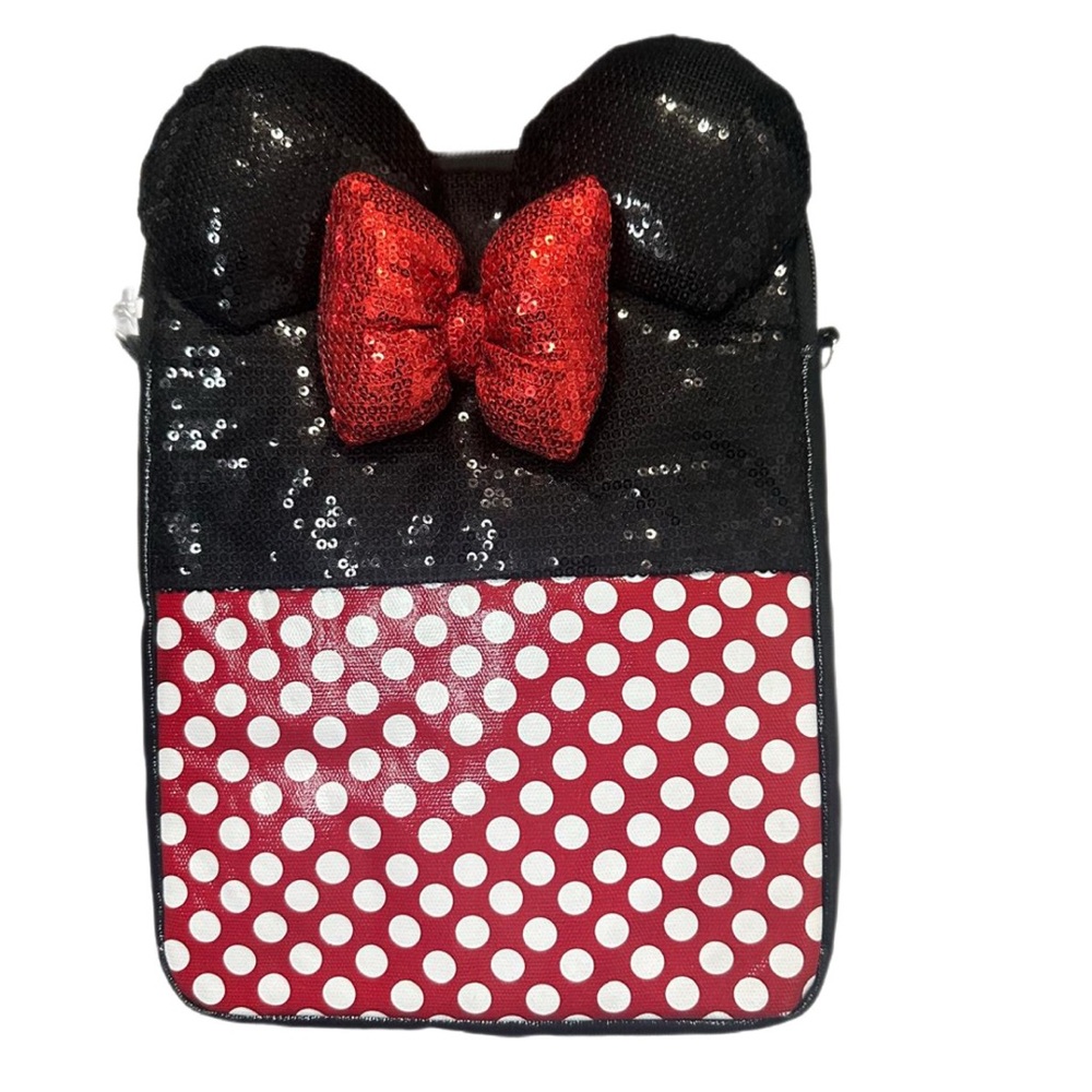 Minnie Mouse Backpack – Sequined Bow & Polka Dot‎ Design